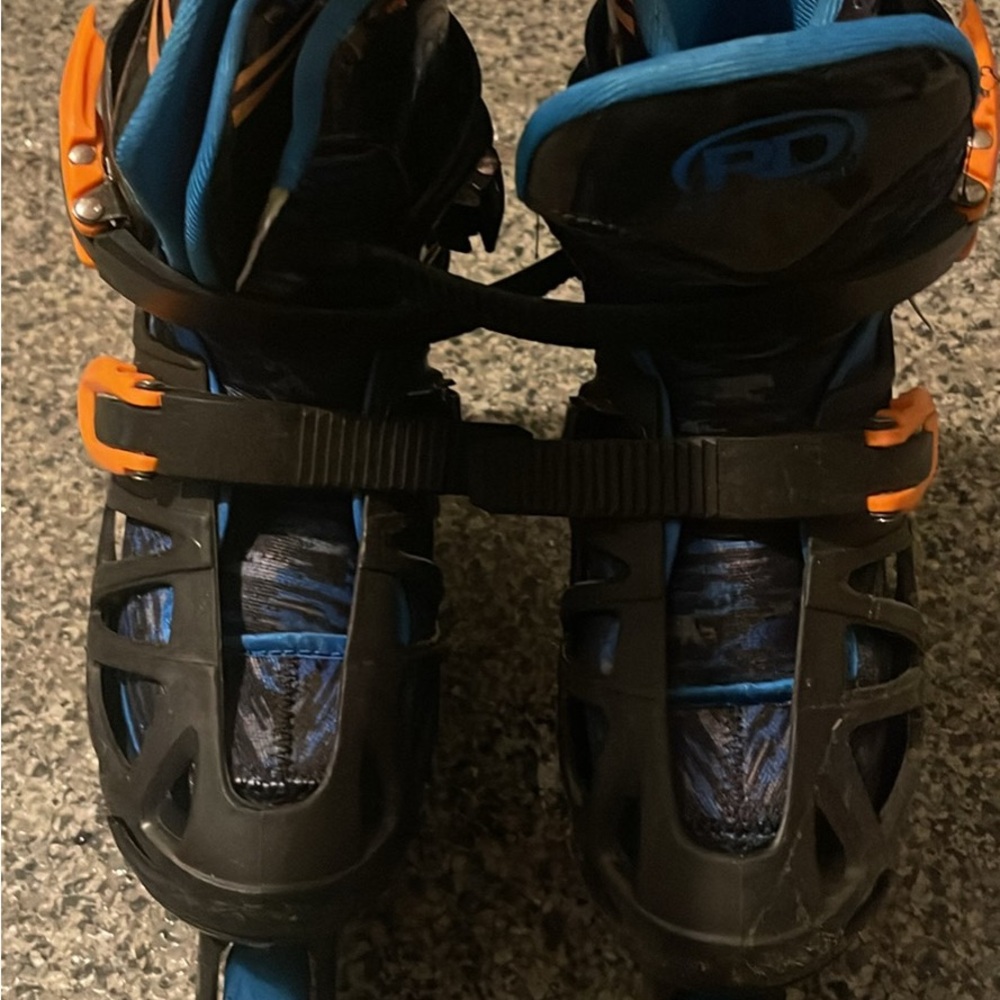 Kids Black and Blue Roller blades size 2-5